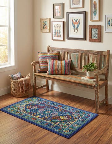 Navy Blue Calypso Rug