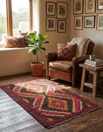 2' 10 x 4' 7 Hand Knotted Balouch Persian Wool Rug
