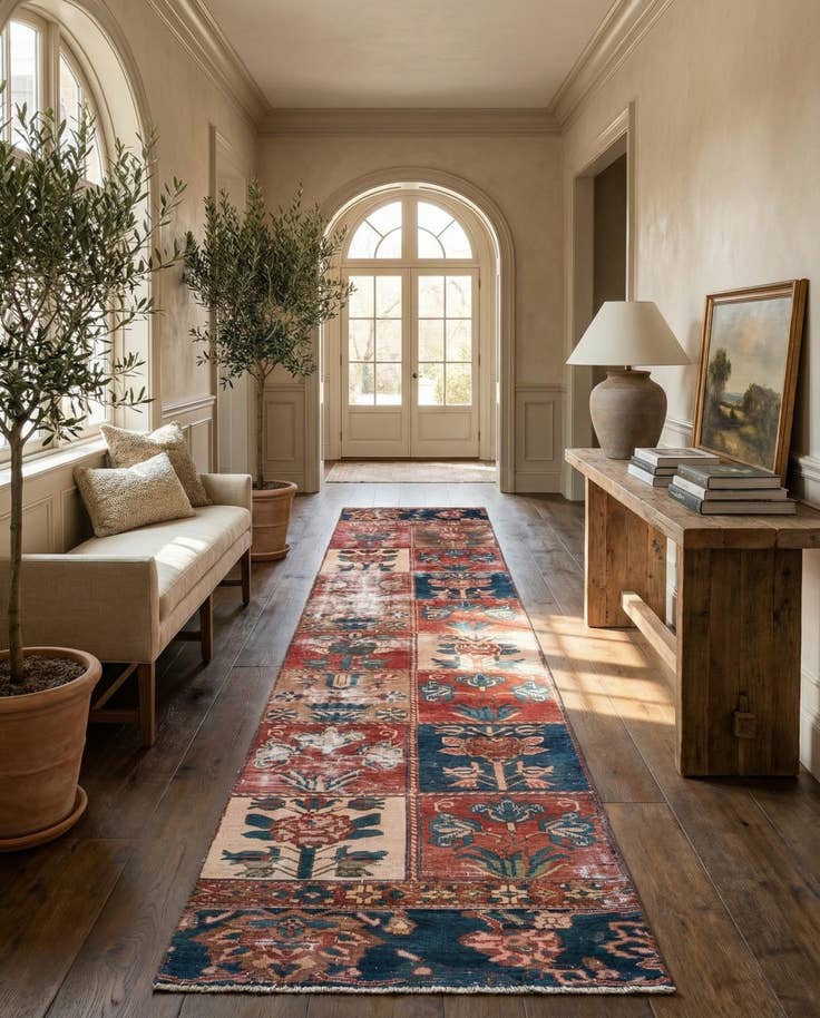 Detail image of 2' 8 x 12' Hand Knotted Ultra Vintage Persian Wool Runner Rug