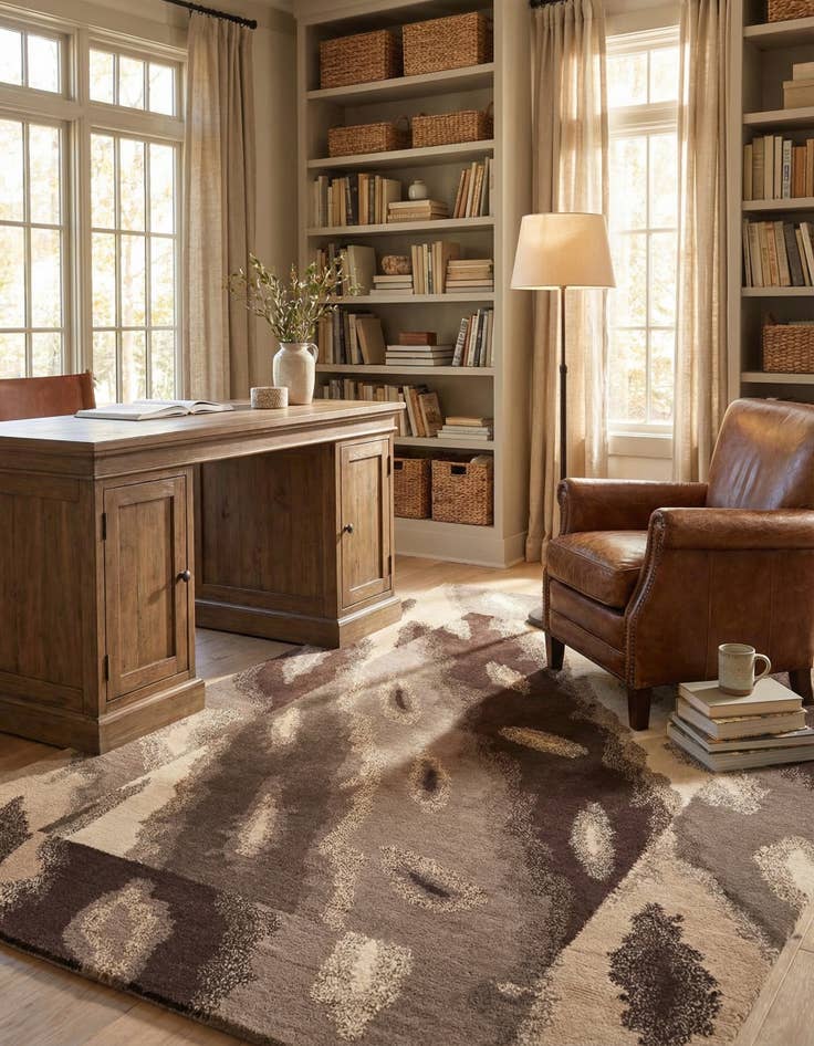 Detail image of 4' x 5' 11  Hand Knotted Nepal Wool Rug