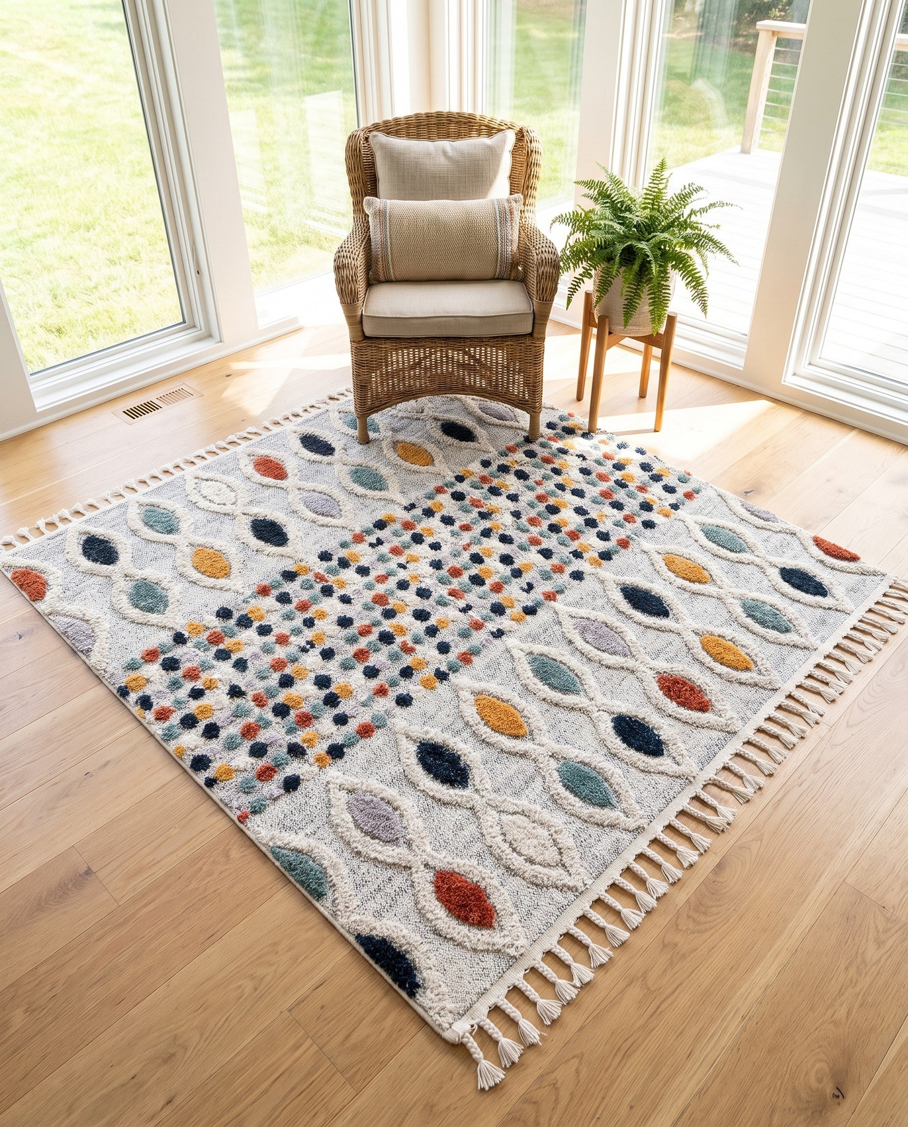 5' 3 x 5' 3 Cherokee Square Rug