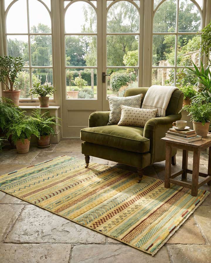 2' 8 x 4' 1 Hand Knotted Modern Ziegler Rug