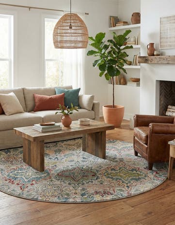 8' x 8' Charleston Round Rug