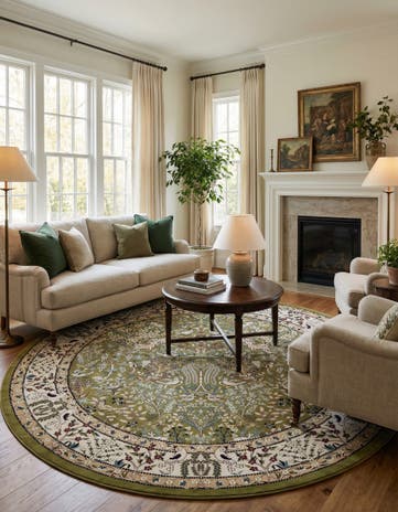 10' x 10' Nain Design Round Rug