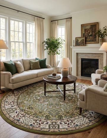 10' x 10' Nain Design Round Rug