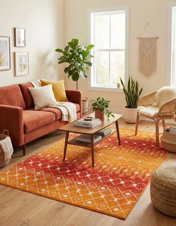 5' 3 x 8' Moroccan Trellis Rug