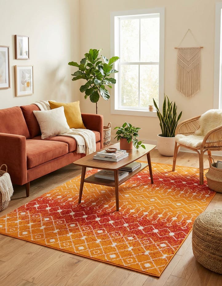 5' 3 x 8' Moroccan Trellis Rug