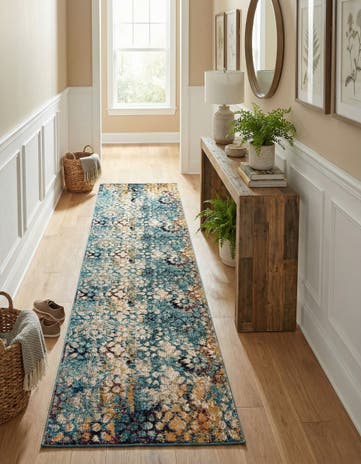 2' 7 x 10' Washable Carnevale Runner Rug