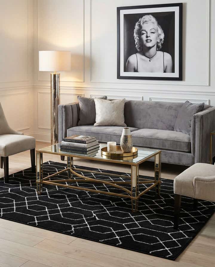 5' 3 x 7' Marilyn Monroe™ Glam Trellis Rug