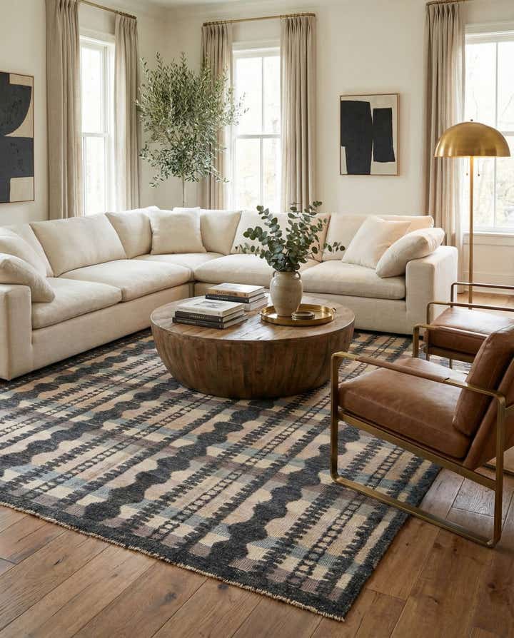 7' 10 x 10' 7 Hand Knotted Darya Wool Rug