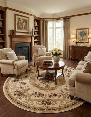 10' x 10' Chateau Round Rug