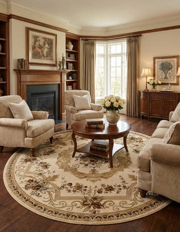 10' x 10' Chateau Round Rug