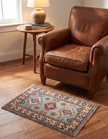 1' 11 x 3' 1 Hand Knotted Kazak Rug