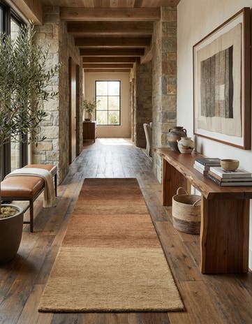 2' 8 x 11' Hand Knotted Gabbeh Wool Runner Rug