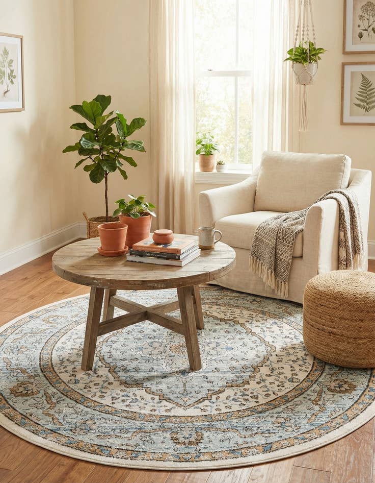 Detail image of 7' x 7' Nyla Round Rug