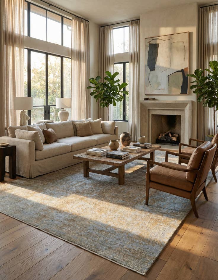 Detail image of 7' x 10' 10  Hand Knotted Ultra Vintage Persian Wool Rug