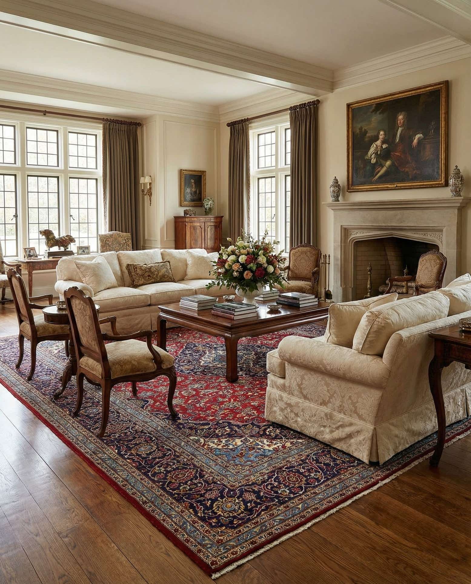 9' 10 x 12' 10 Hand Knotted Kashan Persian Wool Rug