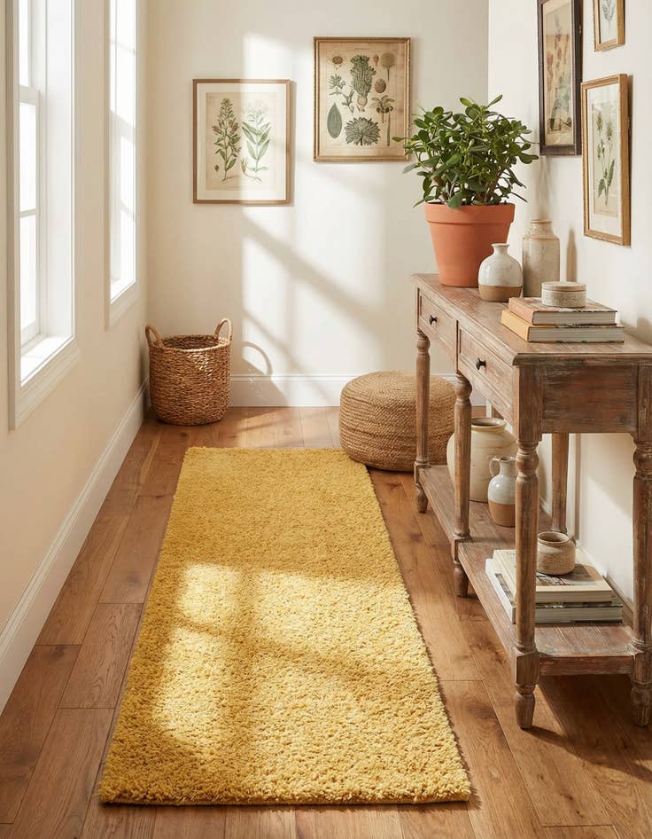 Detail image of  2' x 7' Zermatt Shag Runner Rug