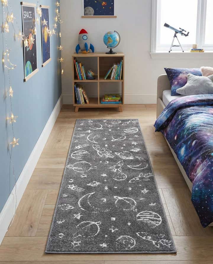 2' 2 x 6' 1 Planets Whimsy Kids Runner Rug