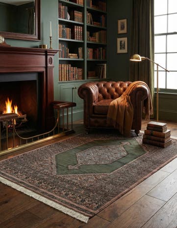 4' 1 x 6' 8 Hand Knotted Bokhara Oriental Wool Rug