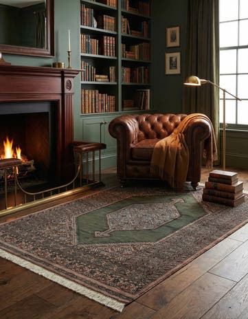 4' 1 x 6' 8 Hand Knotted Bokhara Oriental Wool Rug