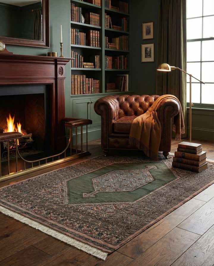 4' 1 x 6' 8 Hand Knotted Bokhara Oriental Wool Rug