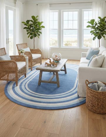 8' x 10' Lotus Oval Rug