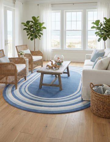 8' x 10' Lotus Oval Rug