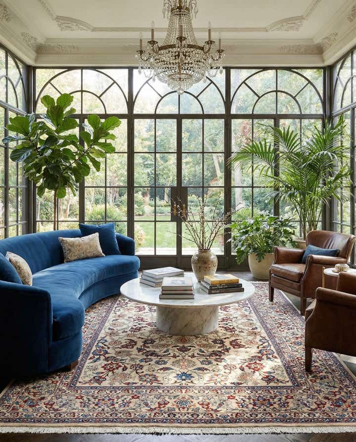 8' 1 x 11' 5 Kashan Wool Rug