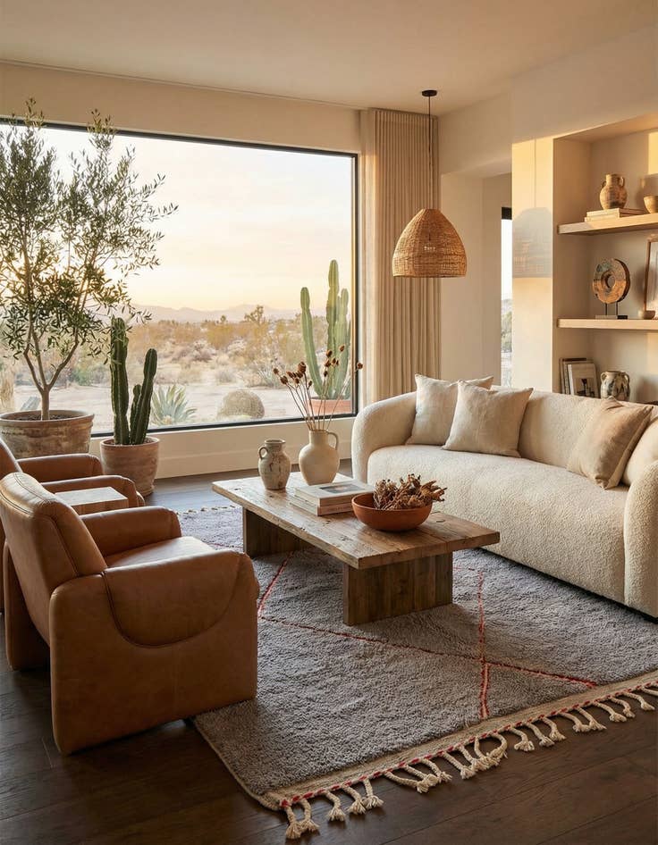 Detail image of 6' 2 x 8' 3  Hand Knotted Moroccan Wool Rug