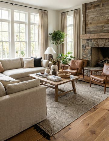 7' x 9' 7 Hand Knotted Moroccan Wool Rug