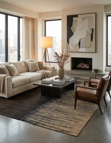 9' x 11' 7 Hand Knotted Kilim Modern Wool Rug