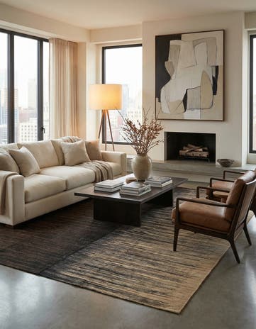 9' x 11' 7 Hand Knotted Kilim Modern Wool Rug