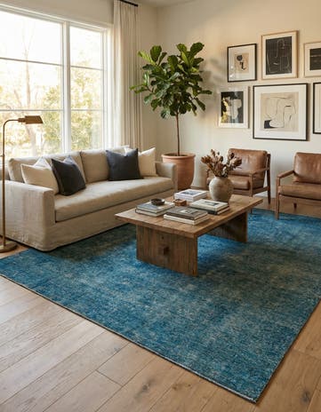 6' 8 x 9' 10 Hand Knotted Ultra Vintage Persian Wool Rug