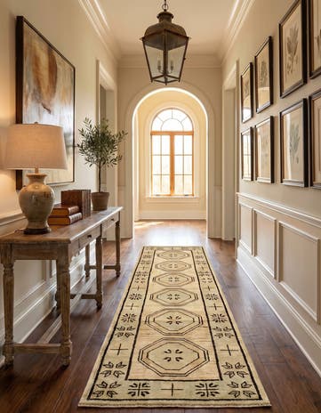 2' 9 x 10' 5 Hand Knotted Oushak Wool Runner Rug