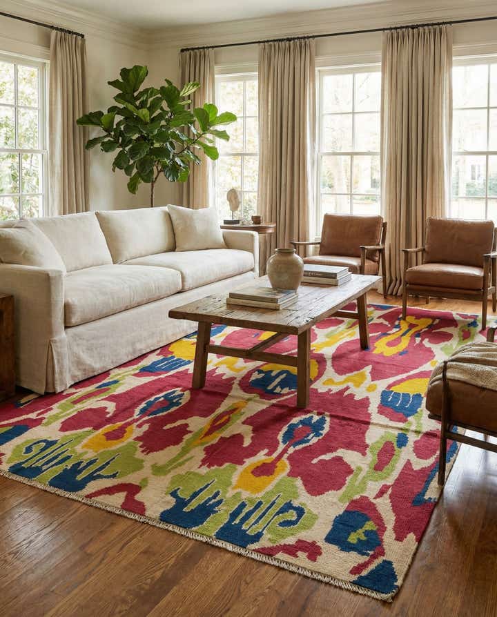 5' 2 x 8' 8 Hand Knotted Darya Wool Rug