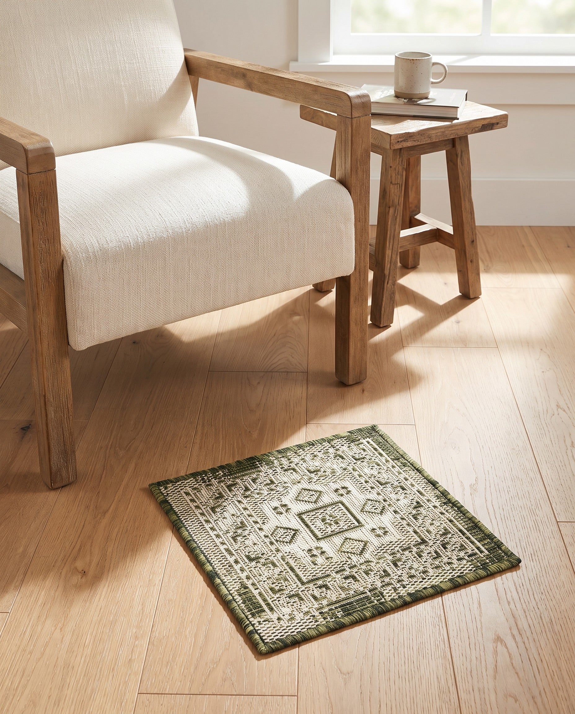 1' 4 x 1' 4 Easy-Clean Aztec Indoor / Outdoor Sample Rug