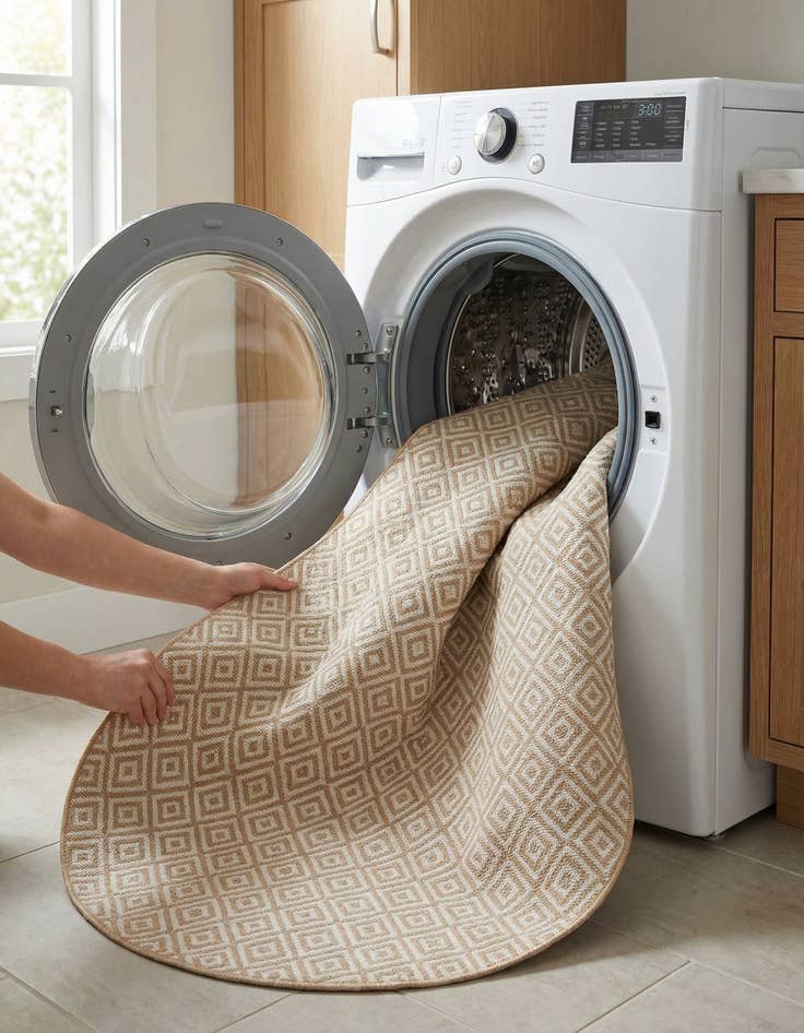 Detail image of 7' 10 x 10'  Washable Jill Zarin Costa Rica Indoor / Outdoor Oval Rug