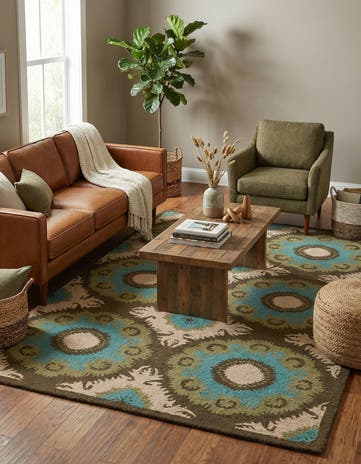 5' 1 x 8' Luna Wool Rug