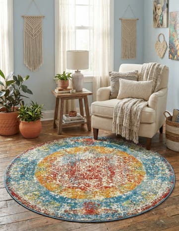 4' x 4' Veneto Round Rug