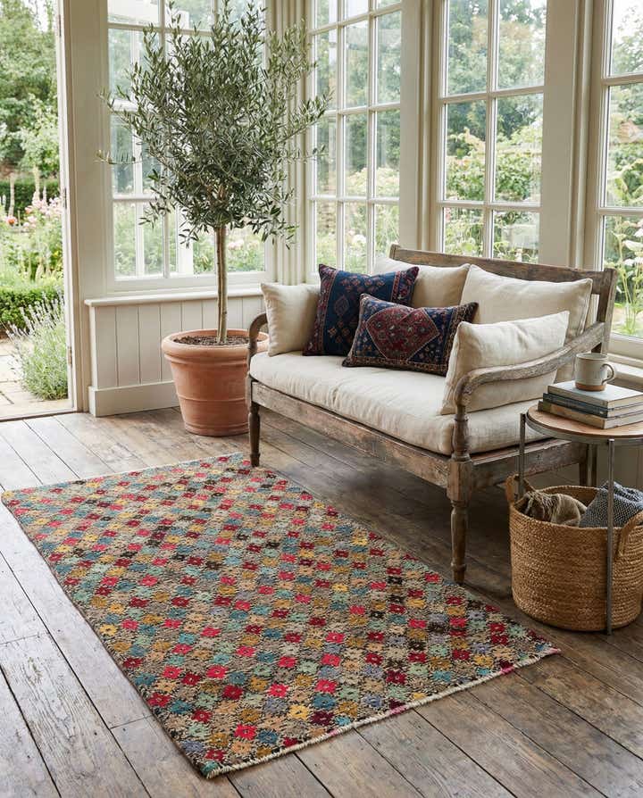 3' x 5' 4 Hand Knotted Balouch Wool Rug