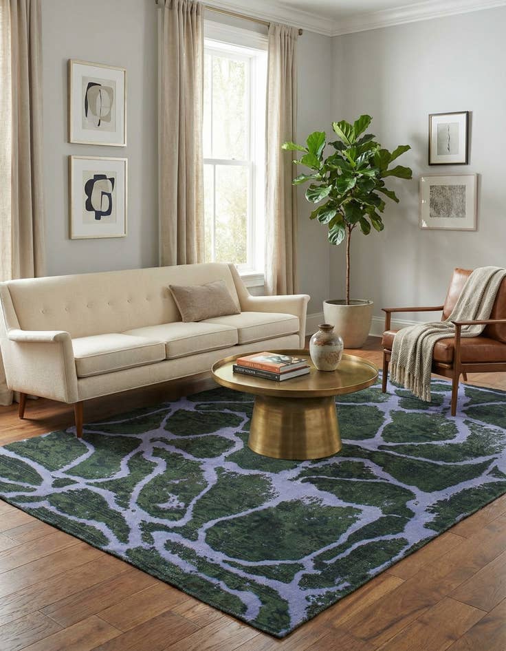 Detail image of 5' 5 x 7' 5  Hand Knotted Ultra Vintage Persian Wool Rug