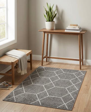  2' x 3' Lattice Frieze Rug