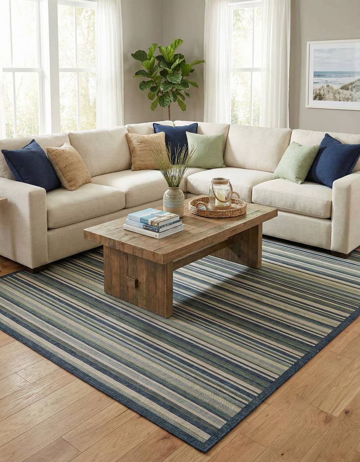 Detail image of 10' x 13'  Washable Baja Indoor / Outdoor Rug