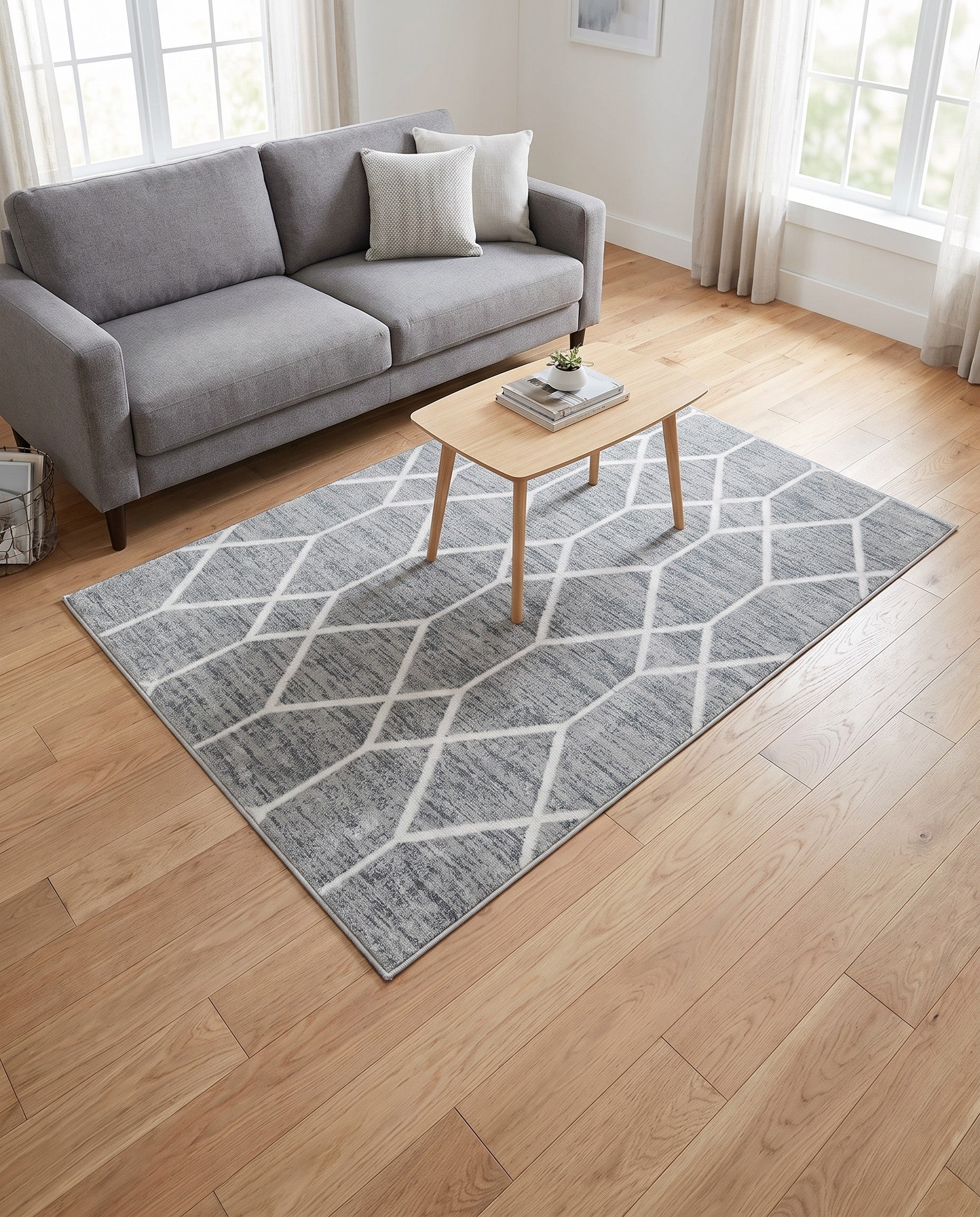 4' x 6' Lattice Trellis Rug