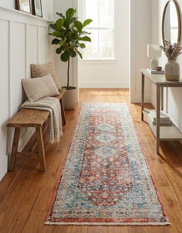 Red Newport Runner Rug