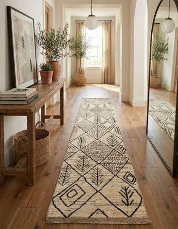 2' 11 x 16' 11 Hand Knotted Moroccan Wool Runner Rug