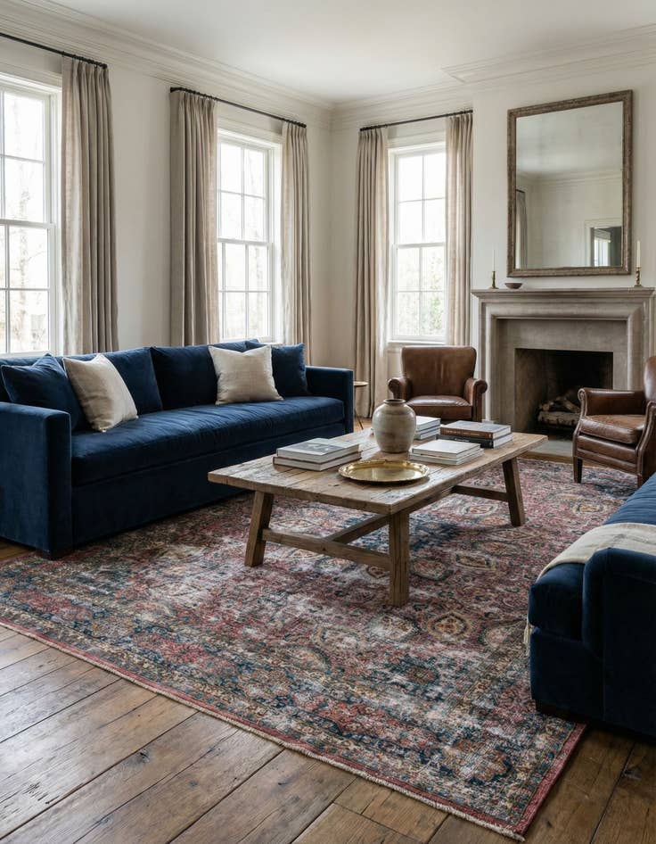 Detail image of  9' 6 x 12'  Hand Knotted Ultra Vintage Persian Wool Rug