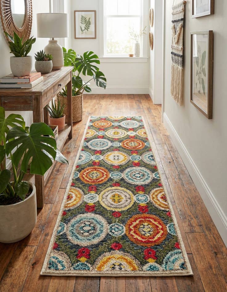 Detail image of 2' x 6' Easy-Clean Casablanca Indoor / Outdoor Runner Rug