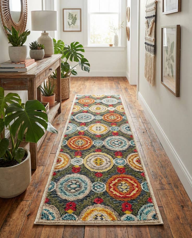Detail image of 2' x 6' Easy-Clean Casablanca Indoor / Outdoor Runner Rug